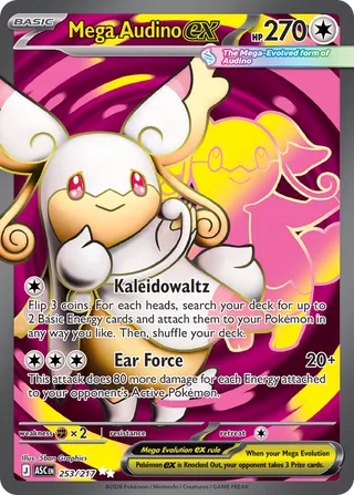 Mega Audino ex 253/217 - Ascended Heroes