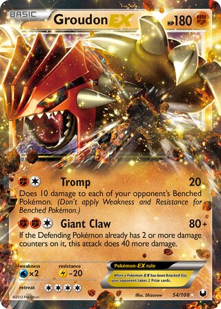 Groudon-EX 54/108 - Dark Explorers