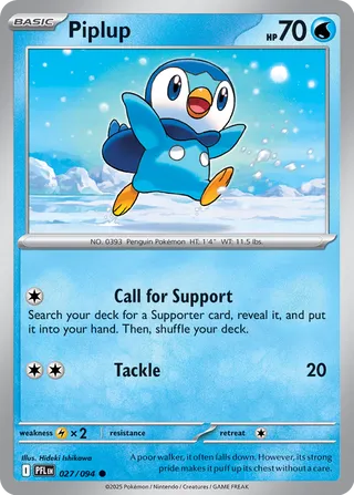 Piplup 027/094 - Phantasmal Flames