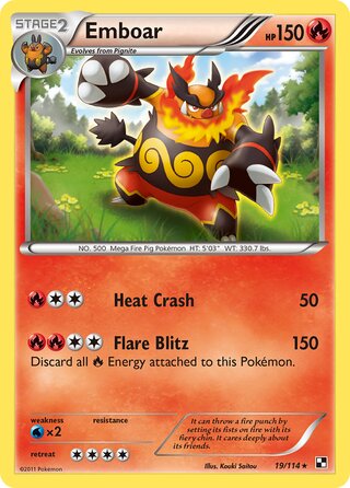 Emboar 19/114 - Bllack & White Base