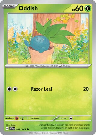 Oddish 043/165 - Scarlet & Violet 193