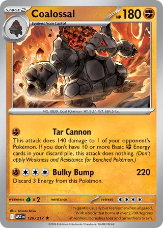 Coalossal 120/217 - Ascended Heroes