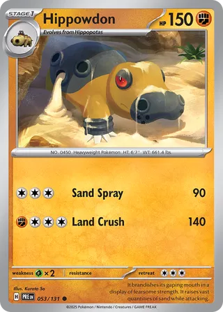 Hippowdon 053/131 - Prismatic Evolutions