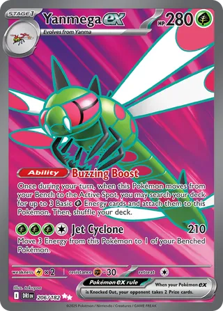 Yanmega ex 206/182 - Destined Rivals