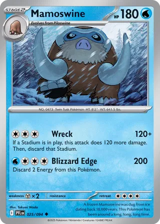 Mamoswine 025/094 - Phantasmal Flames