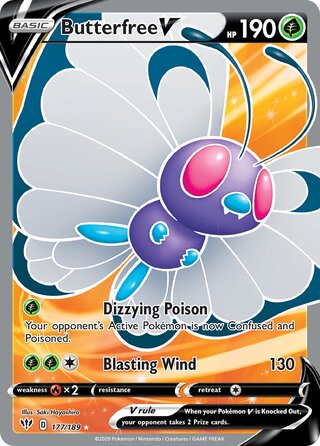 Butterfree V 177/189 - Darkness Ablaze