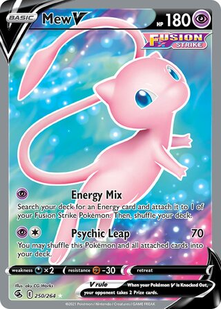 Mew V 250/264 - Fusion Strike