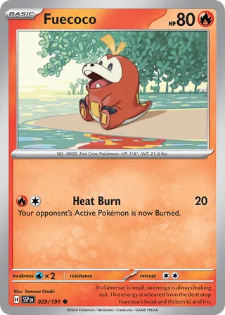 Fuecoco 029/191 - Surging Sparks