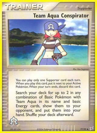 Team Aqua Conspirator 77/95 - Team Magma vs Team Aqua