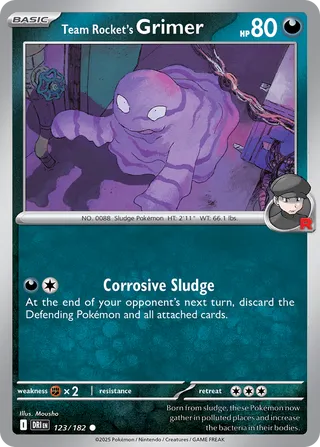 Team Rocket's Grimer 123/182 - Destined Rivals
