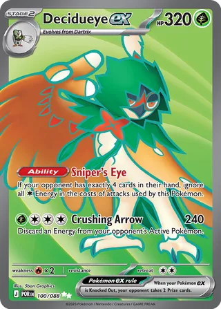 Decidueye ex 100/088 - Perfect Order