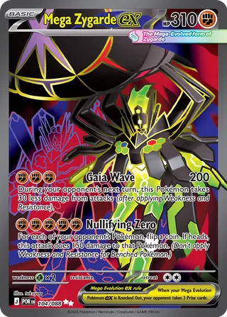 Mega Zygarde ex 104/088 - Perfect Order
