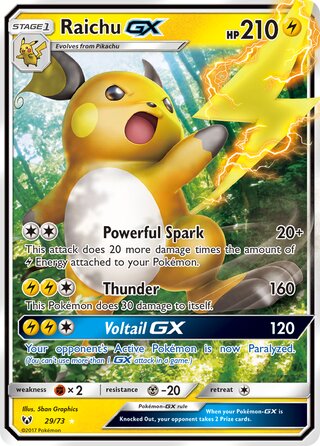 Raichu-GX 29/73 - Shining Legends