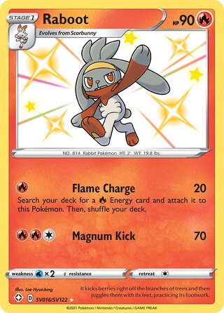 Raboot SV016/SV122 - Shining Fates