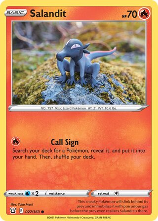 Salandit 027/163 - Battle Styles