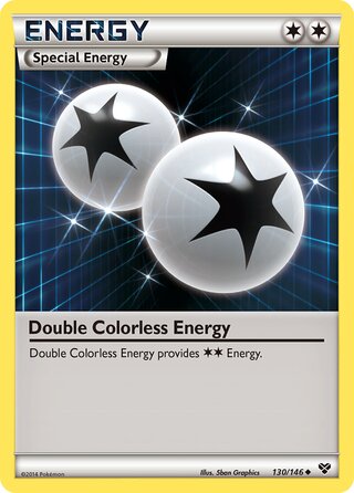Double Colorless Energy 130/146 - XY Base