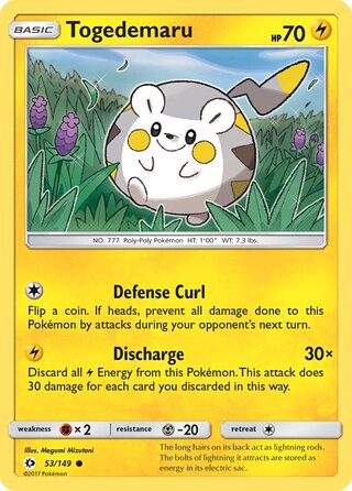 Togedemaru 53/149 - Sun & Moon Base