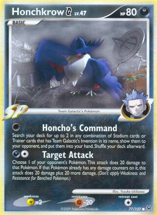 Honchkrow G 77/127 - Platinum