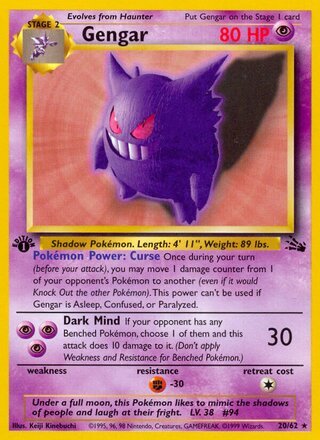 Gengar 20/62 - Fossil