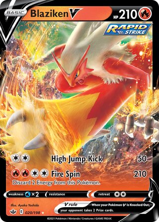 Blaziken V 020/198 - Chilling Reign