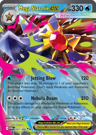 Mega Starmie ex 021/088 - Perfect Order