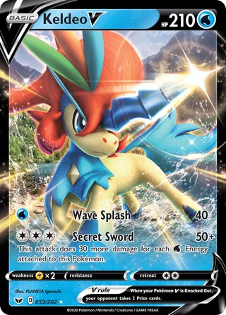 Keldeo V 053/202 - Sword & Shield Base