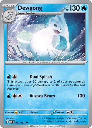 Dewgong 087/165 - Scarlet & Violet 237