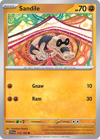 Sandile 115/198 - Scarlet & Violet Base