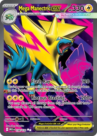 Mega Manectric ex 158/132 - Mega Evolution Base