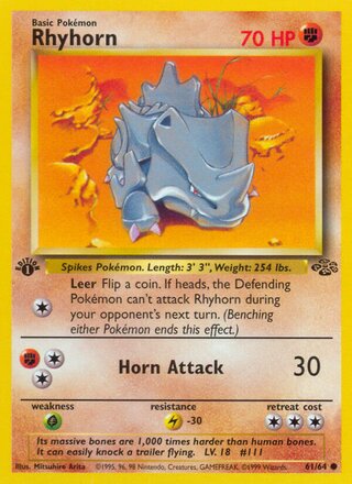 Rhyhorn 61/64 - Jungle