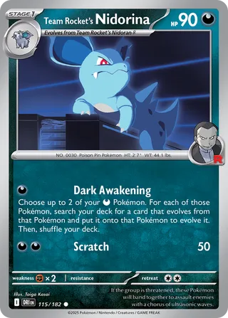Team Rocket's Nidorina 115/182 - Destined Rivals