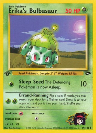 Erika's Bulbasaur 39/132 - Gym Heroes