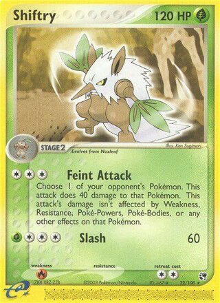 Shiftry 22/100 - Sandstorm - HP - front