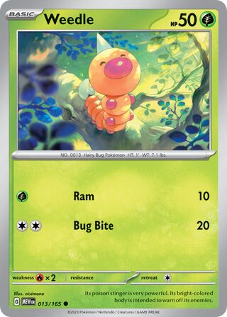 Weedle 013/165 - Scarlet & Violet 151