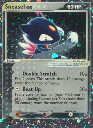Sneasel ex 103/109 - Ruby & Sapphire