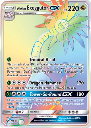 Alolan Exeggutor-GX 118/111 - Crimson Invasion