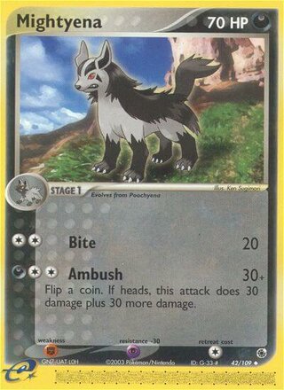 Mightyena 42/109 - Ruby & Sapphire