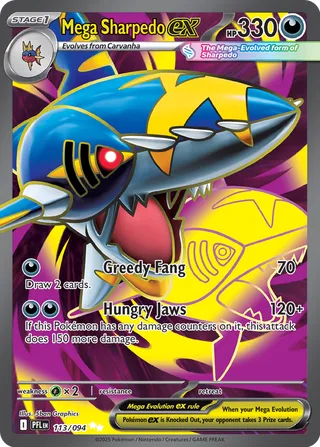 Mega Sharpedo ex 113/094 - Phantasmal Flames