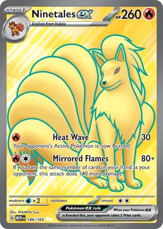 Ninetales ex 186/165 - Scarlet & Violet 151
