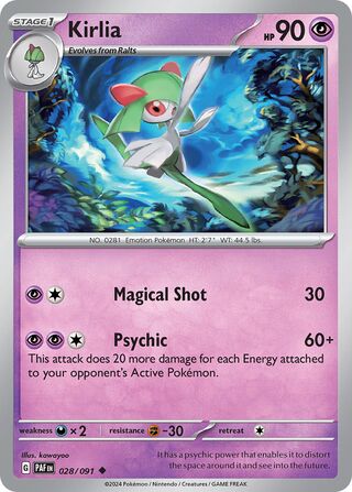 Kirlia 028/091 - Paldean Fates