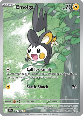 Emolga 112/086 - Black Bolt