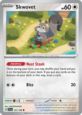 Skwovet 151/198 - Scarlet & Violet Base