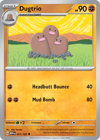 Dugtrio 051/165 - Scarlet & Violet 151