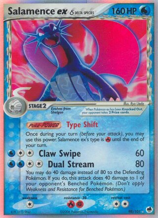 Salamence ex 98/101 - Dragon Frontiers