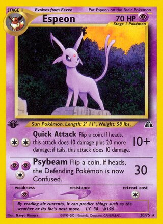 Espeon 20/75 - Neo Discovery
