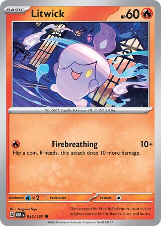 Litwick 036/197 - Obsidian Flames