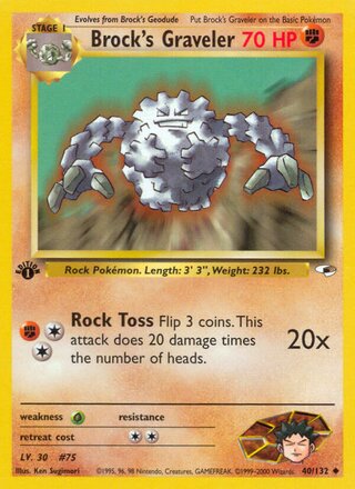 Brock's Graveler 40/132 - Gym Heroes