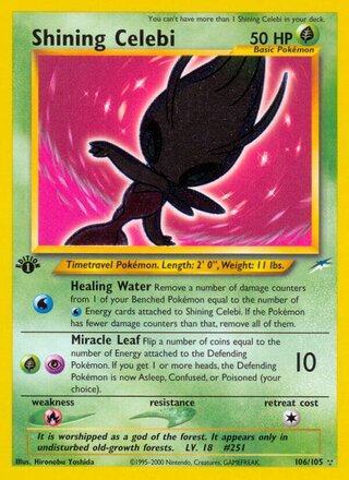 Shining Celebi 106/105 - Neo Destiny