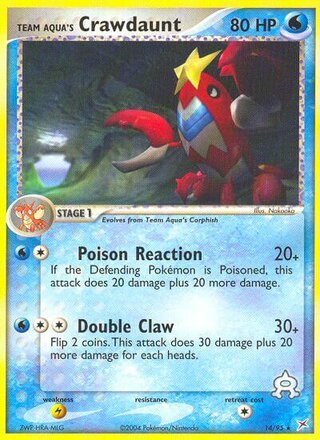 Team Aqua's Crawdaunt 14/95 - Team Magma vs Team Aqua