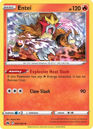 Entei 021/159 - Crown Zenith